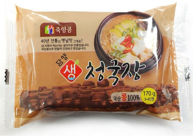 담양 죽향콩 국산콩 청국장, 170g, 3개