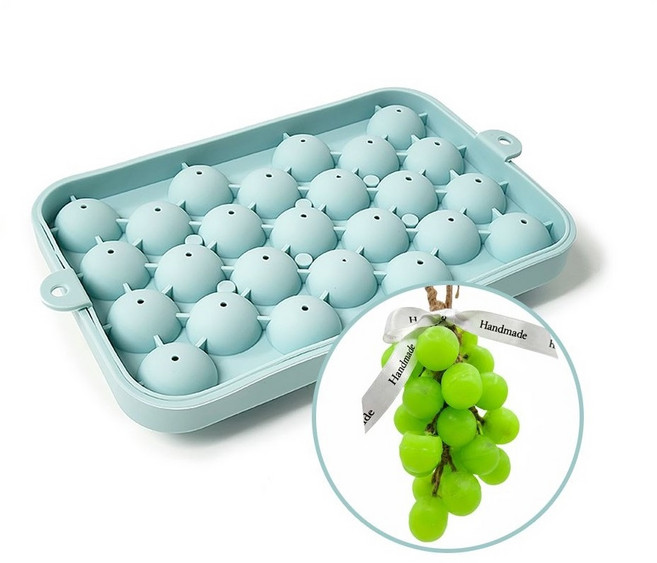 포도알 25구 비누몰드, 1개, 몰드색상랜덤