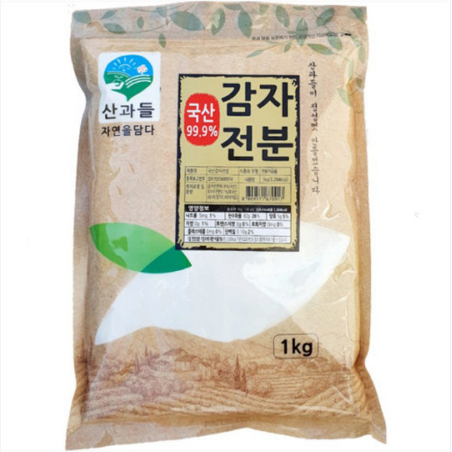 산과들 국산감자전분1kg, 1개, 1kg