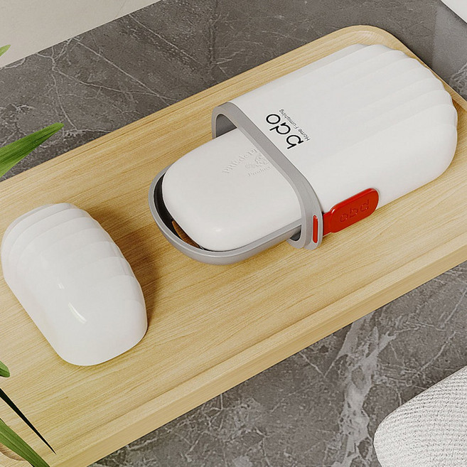 데일리공감 휴대용 비누케이스 비누곽 비누보관케이스 수영장 목욕탕 여행용 비누보관용, 4개, 화이트