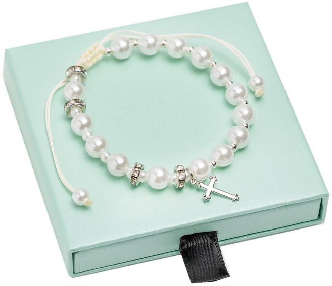다니엘의기도 묵주 팔찌, 1세트, 화이트03