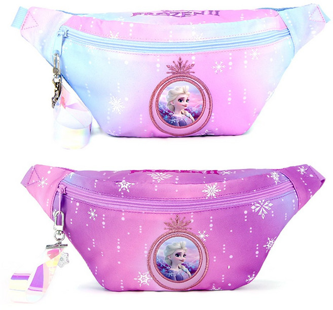 올유키즈 윙하우스 겨울왕국2 엘사 힙색 크로스백 핸드폰가방 유아 아동 어린이 유치원 초등학생