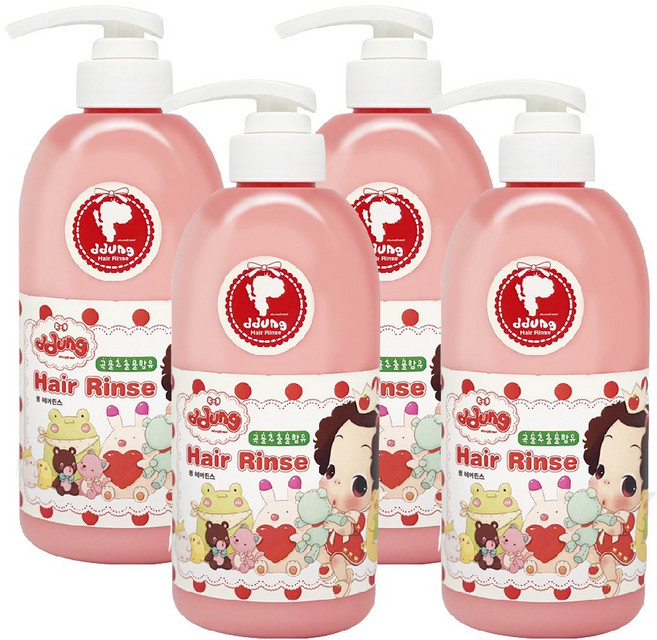 [뚱] 뚱베이비 린스, 500ml, 4개