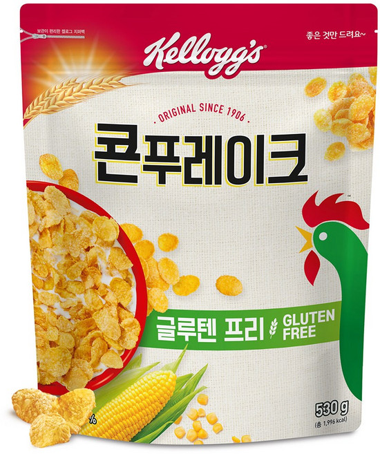 켈로그 콘푸레이크 시리얼, 530g, 5개