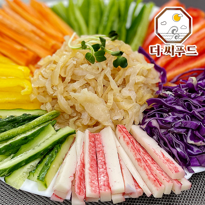 해파리 백색 무염 양장피 냉채족발 업소용 대용량, 1박스, 5kg