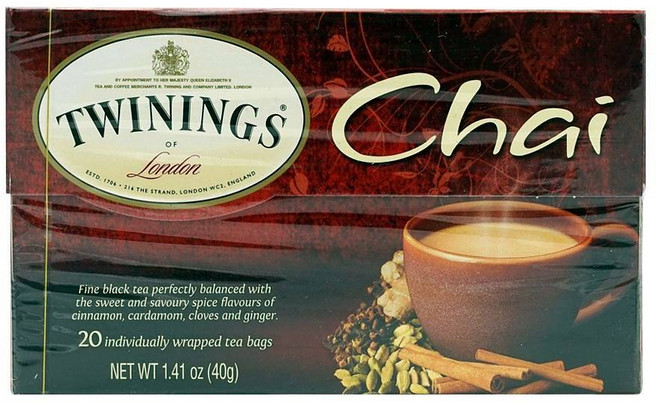 Twinings 트와이닝 차이 티 20티백, 40g