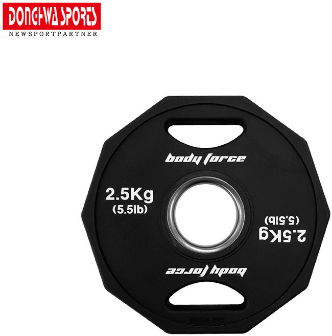 바디포스 TPU 우레탄 10각 중량원판 (2홀) 1.25~20kg [동화스포츠 공식 제품], 2.5kg, 1개