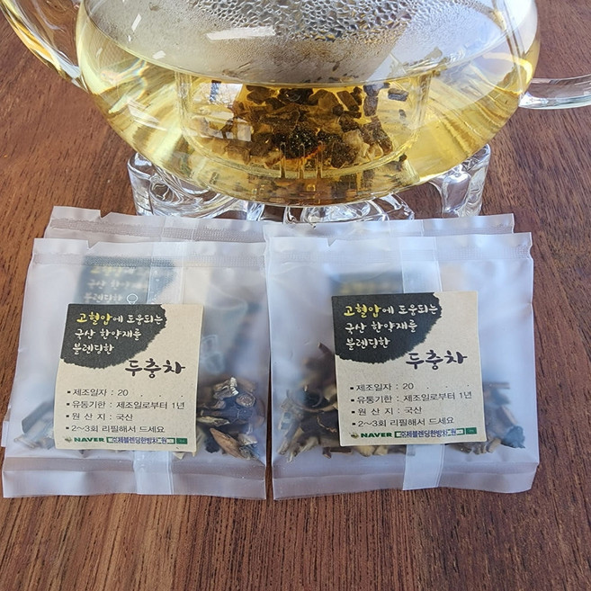 국산 한약제 한방차 무형광 식물성 티백포장 블렌딩 조구등 두충차 1포 5g 6포 한세트, 원물포장형, 1개