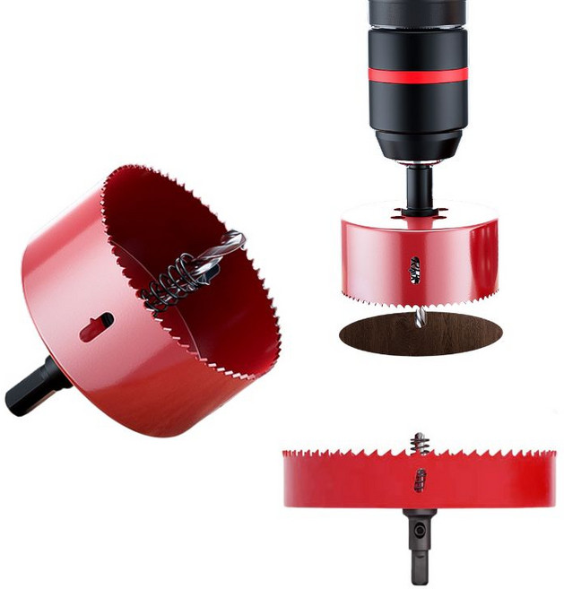 tinduo 다규격 목재 철판 플라스틱 바이메탈 홀쏘, 75mm