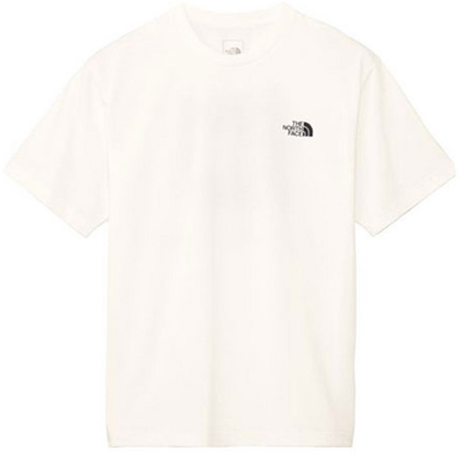 THE NORTH FACE 男女通用 短袖 背面方形 Traverse 背面印花 Logo 短袖T恤 NT32543, 白色