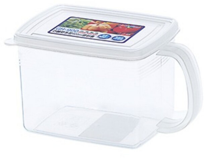 聯府 KEYWAY G504 圓型70ML 密封盒 (1組4入), GH900把手型有刻度900ML(1入), 1個