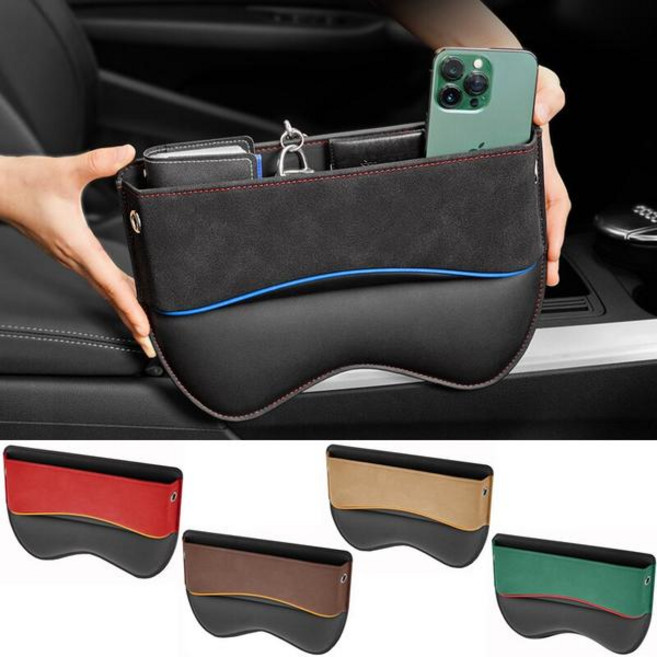 차량용와이파이 다기능 자동차 시트 정리함 틈새 보관함 스웨이드 갭 슬릿 필러 거치대 휴대폰 포켓 인테리어