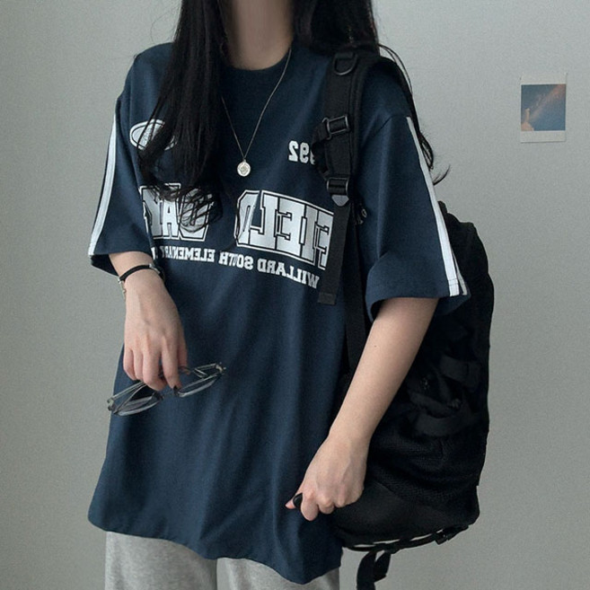 트랙포인트 데이필드 캐주얼 오버핏 반팔티