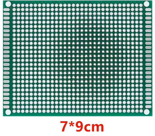 아두이노 PCB 만능 양면 기판 모음 2.54mm 에폭시 만능기판 2X8 3X7 5X7 6X8 7X9 8X12 9X15, PCB 양면 7X9