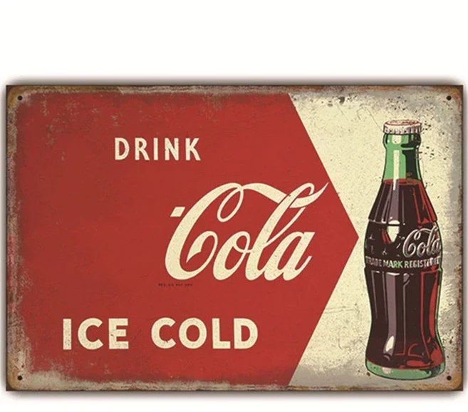 핫도그 아이스 콜라 주스 메탈 틴 사인 바 벽 장식 플라크 레트로 포스터 카페 공예품 데코, 01 20x30, 21 05, 1