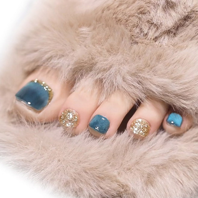 [퍼니네일] 블링 블링 패디큐어 패디팁 붙이는 인조발톱 네일팁 패디패치, 패디큐어 패디팁 - 44, 1개, 패디큐어 패디팁 - 44