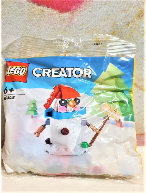 레고 크리에이터 30645 눈사람 -폴리백 비닐백 제품 정품, 1개, 멀티