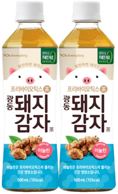 [광동직영] 돼지감자차 유라벨, 500ml, 24개