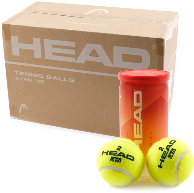 헤드 경기용 챔피온쉽 테니스공 1BOX 시합구 공인구, 36캔 72개입, 1세트