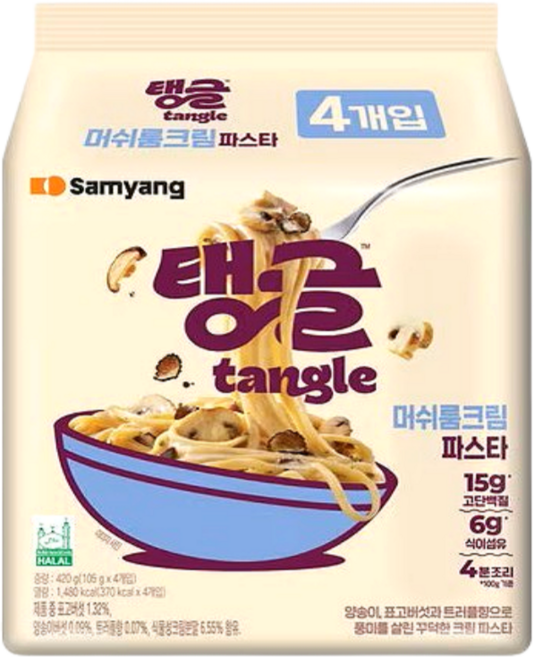 삼양 탱글 머쉬룸 크림파스타 420g, 1팩