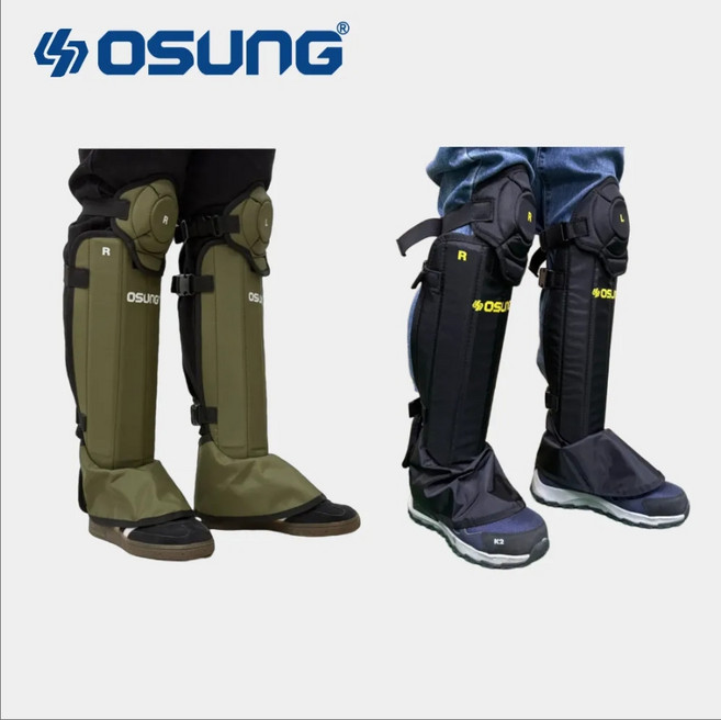 오성 예초기 작업용 무릎 보호대 신형 카키 OSC-962K, 1세트