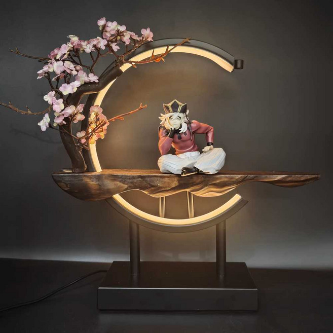 귀멸의 칼날 도우마 피규어 무드등 귀칼 굿즈 인테리어 소품 35x12x34cm, 1개, 무이치로