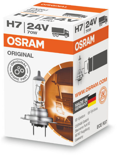 타로시 오스람 자동차 전구 전조등 할로겐 램프, 1개, H7