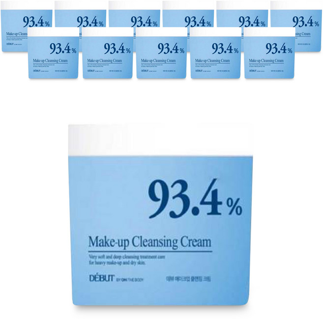 데뷰 93.4% 메이크업 클렌징 크림, 500ml, 12개