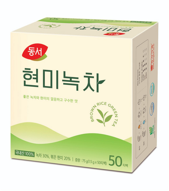 동서 현미녹차 1.5g, 1개, 50개입
