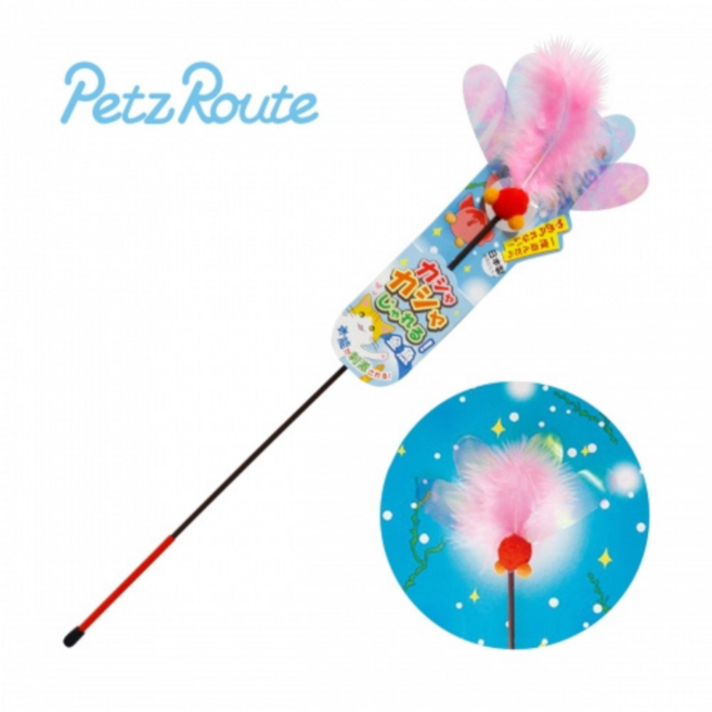 펫츠루트 카샤카샤 재롱스틱 금붕어, 1개, 핑크