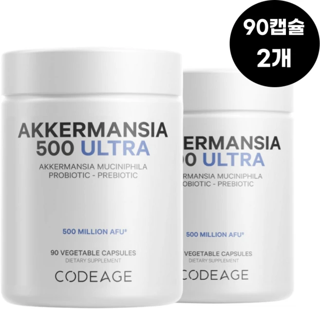 코드에이지 아커만시아 500 울트라 90캡슐 치커리 이눌린, 2개, 90정 - 쿠팡