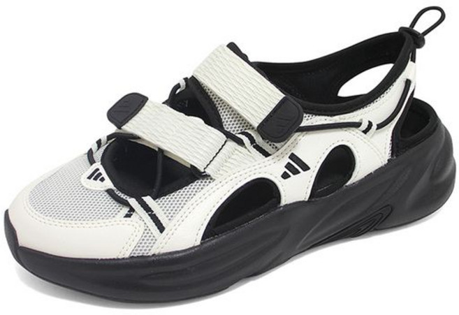 나이키 아디다스 오즈웨이브 여성 남성 공용 샌들 코어화이트블랙 JS4584