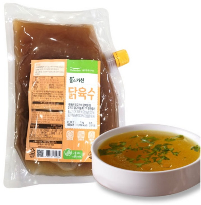 풀무원 풀스키친 닭육수 국내산닭고기 치킨스톡 대용량 업소용, 1개, 1kg