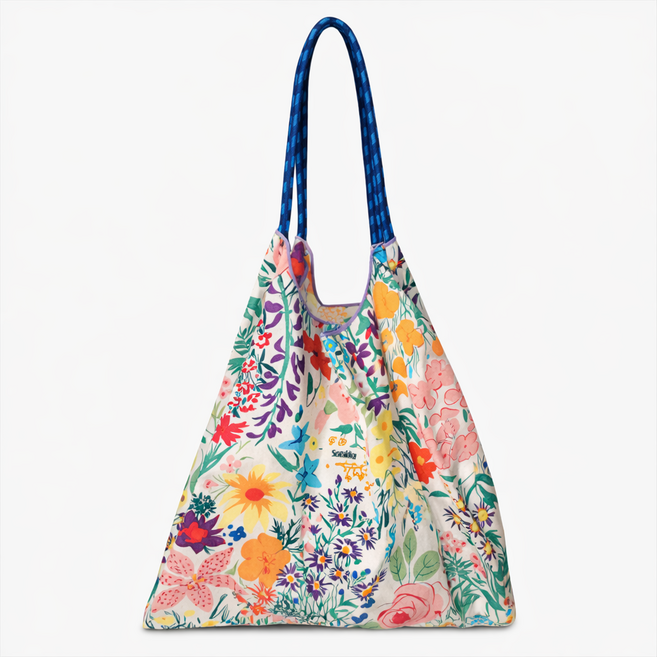 서서몰 패치워크 에코백 여성 숄더백 보헤미안 천가방 데일리 캔버스 가방