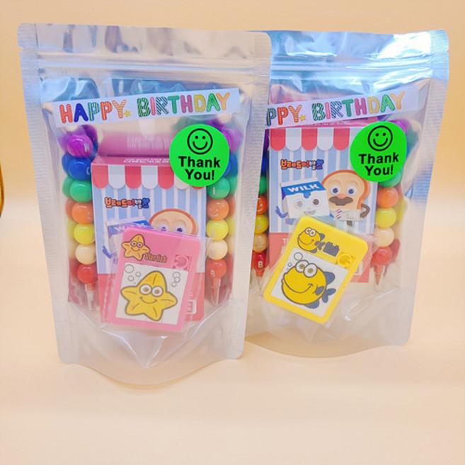 유치원 어린이집 구디백 동글이 색연필 연필 실속 구디 어린이선물셋트, 1개