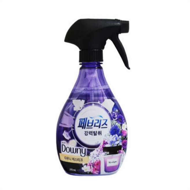 페브리즈 강력탈취 플러스 섬유탈취제 미스티크 본품, 370ml, 6개