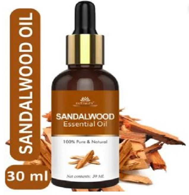 INTIMIFY Sandalwood Essential Oil 100% Pure Organic For Face Hair Aroma & Diffuser (30 ml), 2개, 30ml