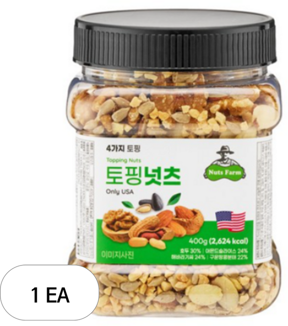 넛츠팜 토핑넛츠 믹스넛, 400g, 1개
