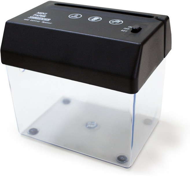 aibo 迷你 USB 碎紙機 直條式碎紙, 黑, USB-03