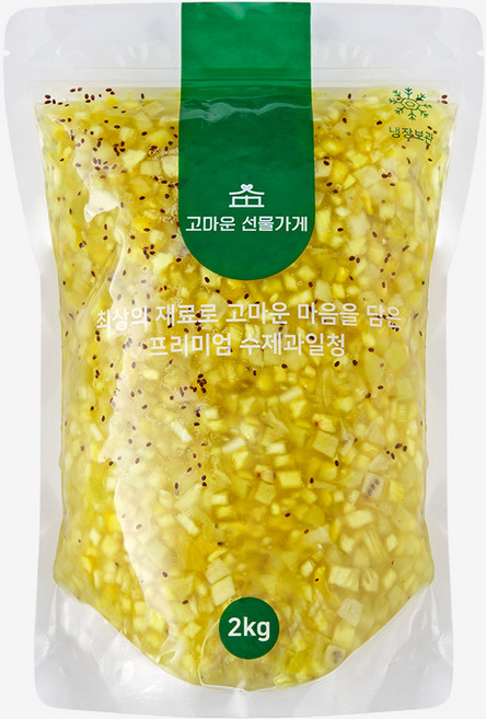 카페수제청 파인키위청 파인애플청 키위청 과일청 대용량 홈카페 수제청 [고마운선물가게], 600g, 600g, 1개, 1개입