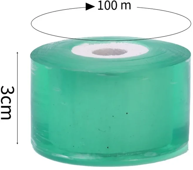 화이트 그린 접목 테이프 밀봉 PVC 신축성 정원 수리 필름 나무 붕대 포장 액세서리, 02 Width-3cm