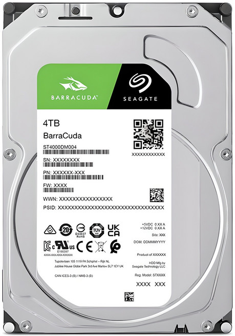 씨게이트 바라쿠다 하드디스크 데스크탑용, 4TB, ST4000DM004