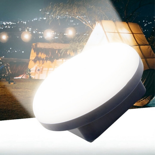 Delightzone 캠핑 랜턴 걸이형 충전식 LED 조명 자석 부착 가능 작업등 무선 충전, 흰색 L, 1개