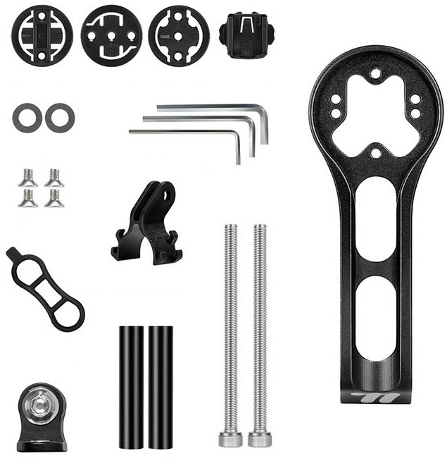 시그니처베이지 자전거 TCR PCR 일자형 핸들 스템 마운트 가민 브라이튼 고프로 거치대 YPZ083, 1개, 확장형
