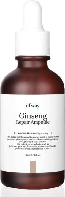 오브웨이 6종 펩타이드 주름 탄력 기능성 안티에이징 유기농 홍삼 리페어 앰플, 1개, 50ml