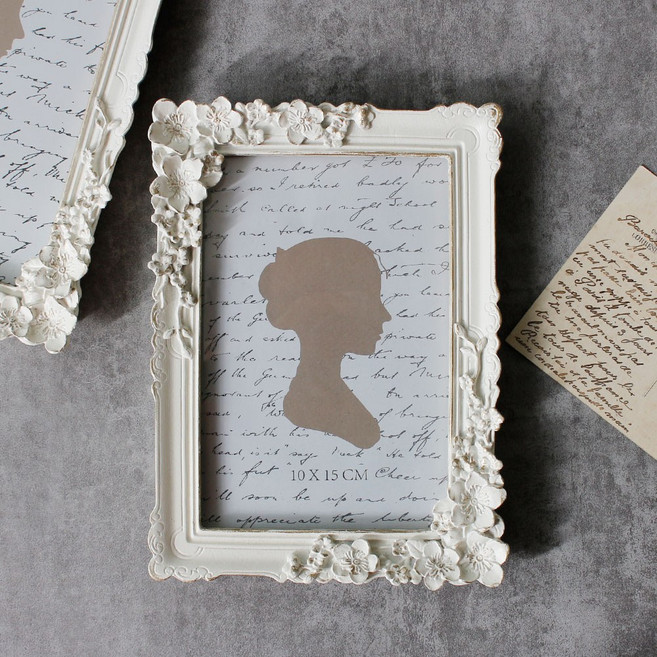 슈비아 양방향 벽걸이겸용 엔틱 탁상액자 4x6, 단품, 1개