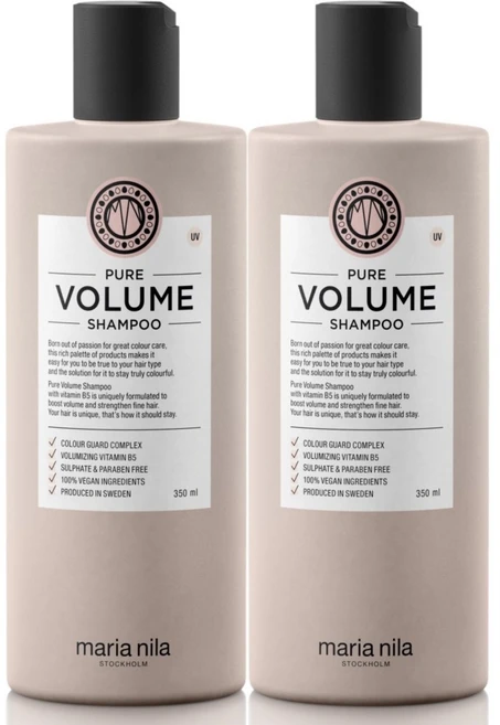 Maria nila 마리아 닐라 퓨어 볼륨 샴푸 350ml 2팩, 2개 - 쿠팡