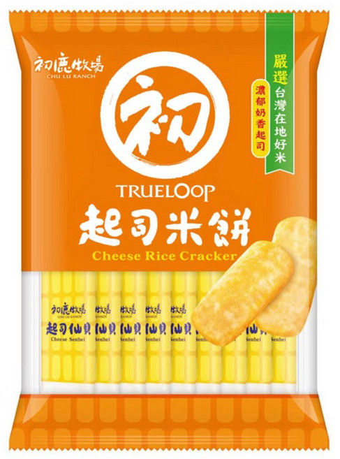 初鹿牧場起司米餅, 105g, 1套裝