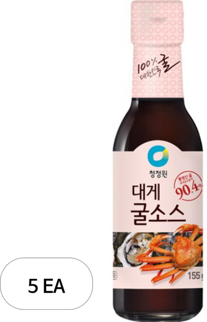 대상 청정원 대게 굴 소스, 155g, 5개