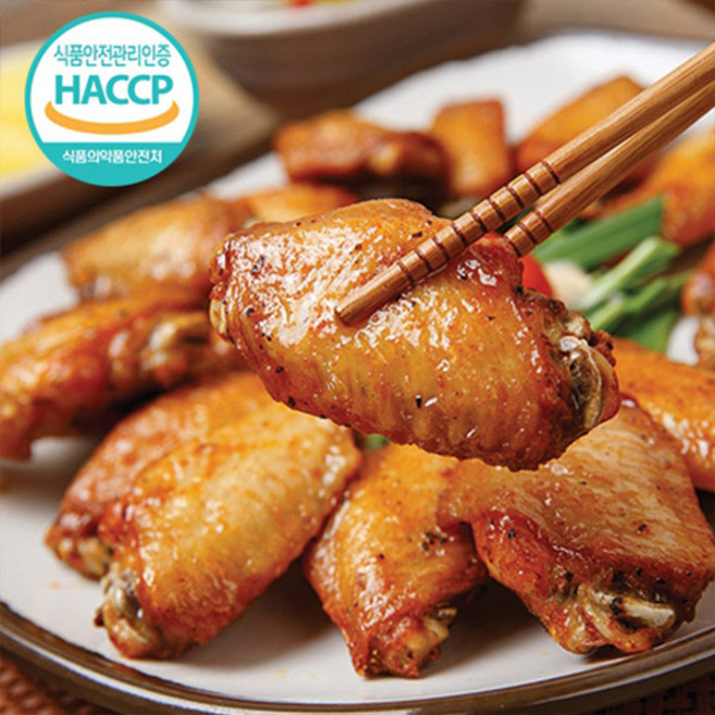 간편식 육가공 춘천 닭 윙 바비큐 간장맛 500g 국내산 1~2인분, 1개